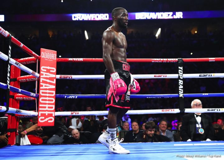 Image: Terence Crawford stops Jose Benavidez - RESULTS