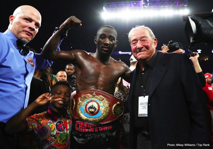 Image: Arum wants to negotiate Spence vs. Crawford fight