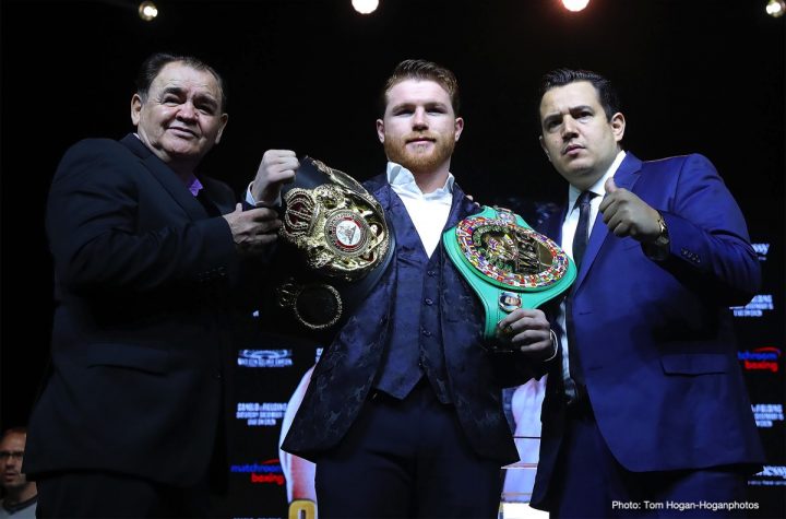 Image: Canelo Alvarez to move back down to 160 after Fielding fight