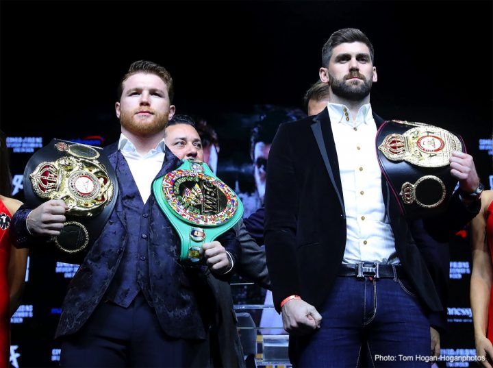 Image: 10 lb rehydration clause for Canelo v Rocky Fielding