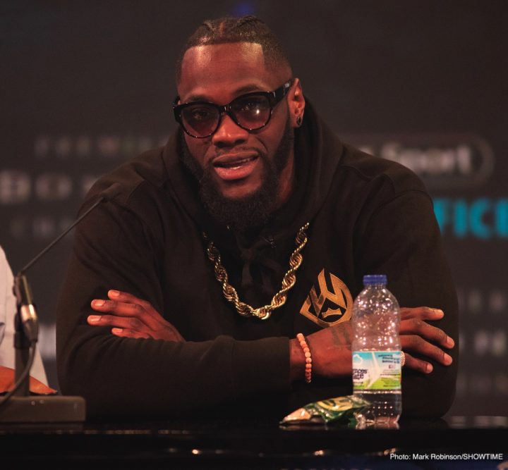 Image: Wilder: I'm smoking Anthony Joshua out