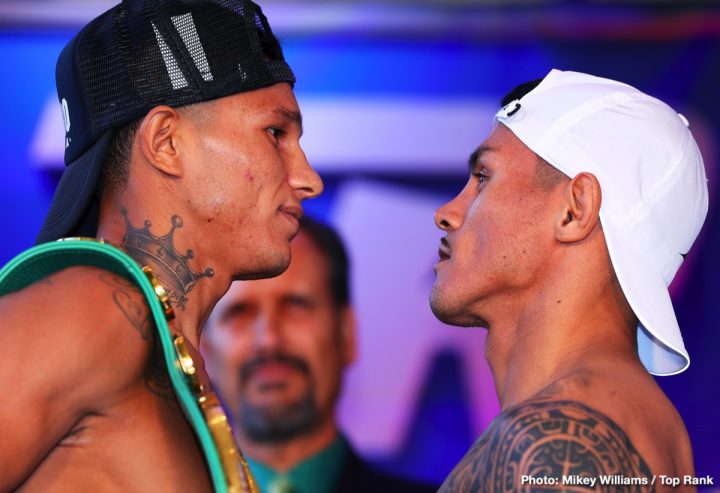 Image: Miguel Berchelt vs. Miguel 'Mickey' Roman - Weigh-in results