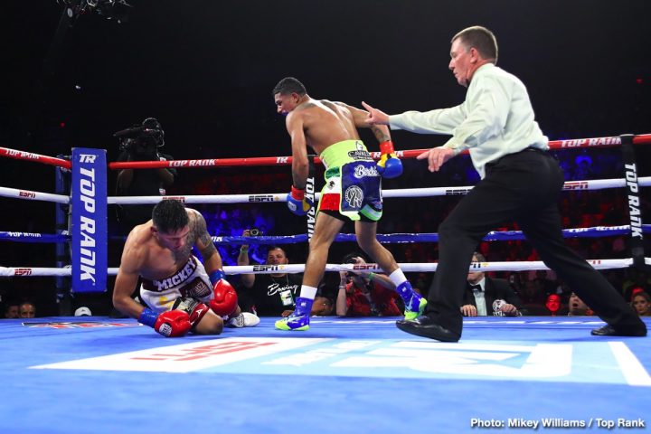 Image: Miguel Berchelt stops Miguel 'Mickey' Roman - RESULTS