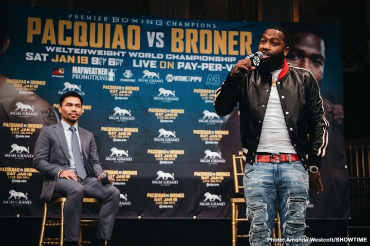 Manny Pacquiao vs. Adrien Broner quotes and photos ⋆ Boxing News 24