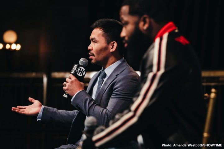 Image: Manny Pacquiao vs. Adrien Broner quotes and photos