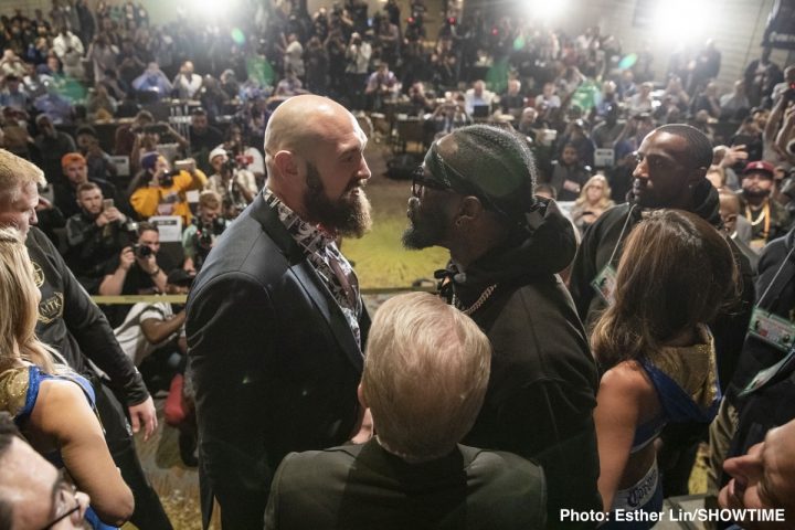 Image: Wilder and Fury scuffle at final press conference