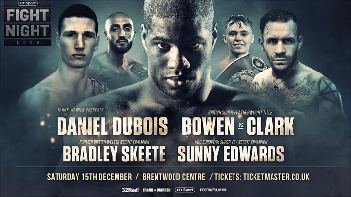 Image: Daniel Dubois to headline BT show on Dec.15