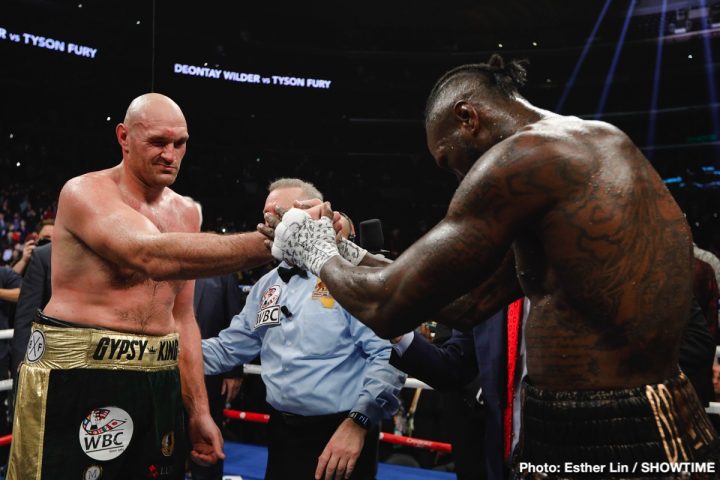 Image: WBC orders Deontay Wilder vs. Tyson Fury rematch