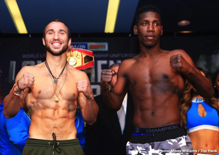 Image: PHOTOS: Lomachenko v Pedraza, Lopez v Menard, Isaac Dogboe Weigh In Results