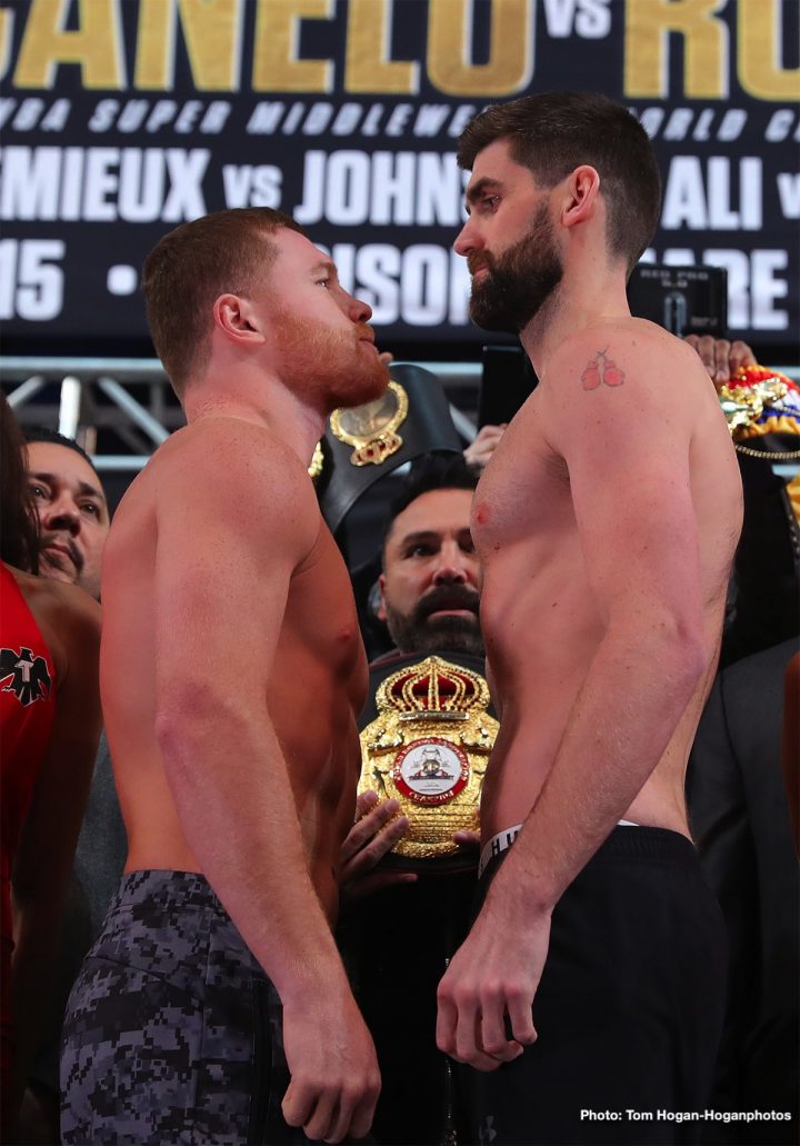 Image: Canelo Alvarez vs. Rocky Fielding - official weigh-in results