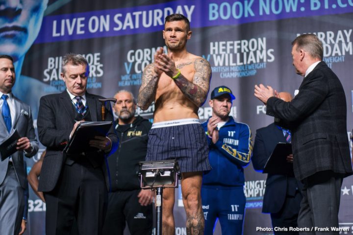 Image: Josh Warrington vs. Carl Frampton - Official Weigh-In Results