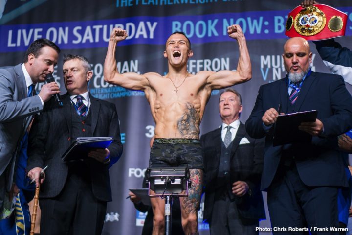 Image: Josh Warrington vs. Carl Frampton - Official Weigh-In Results