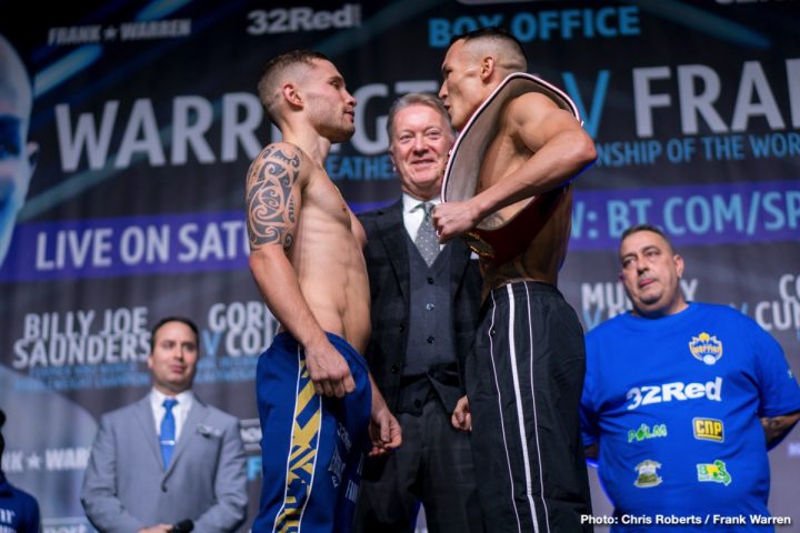 Image: Josh Warrington vs. Carl Frampton - Official Weigh-In Results
