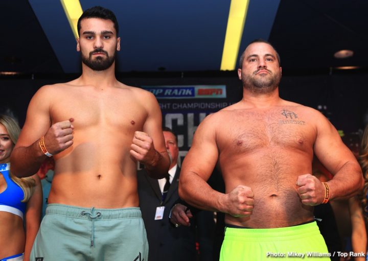 Image: PHOTOS: Lomachenko v Pedraza, Lopez v Menard, Isaac Dogboe Weigh In Results