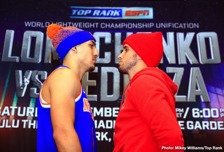 Image: PHOTOS: Lomachenko v Pedraza, Lopez v Menard, Isaac Dogboe Weigh In Results