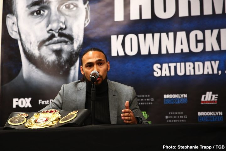 Image: Thurman gets emotional when asked about Errol Spence