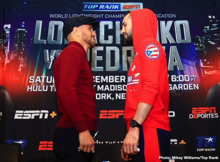 Image: PHOTOS: Lomachenko v Pedraza, Lopez v Menard, Isaac Dogboe Weigh In Results