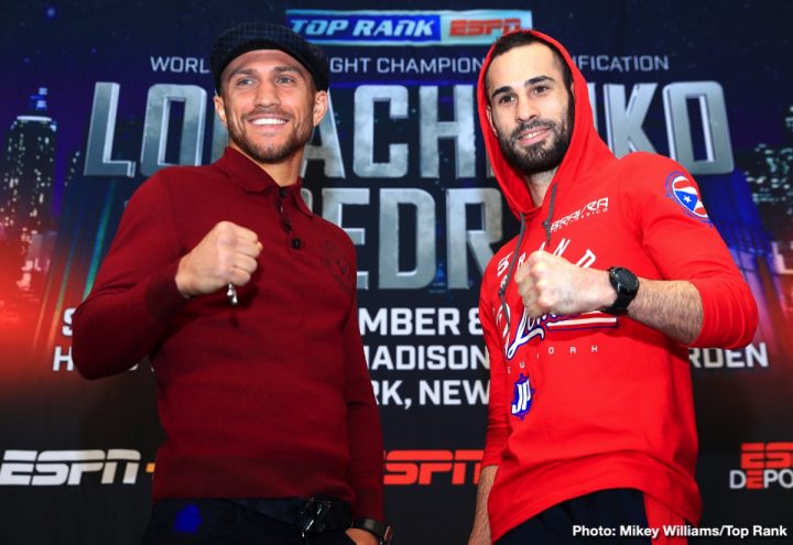 Image: PHOTOS: Lomachenko v Pedraza, Lopez v Menard, Isaac Dogboe Weigh In Results