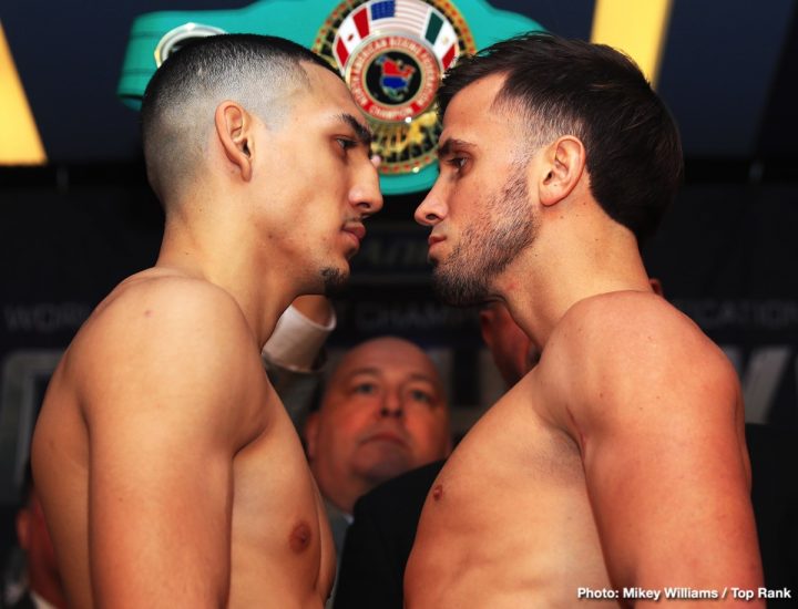 Image: PHOTOS: Lomachenko v Pedraza, Lopez v Menard, Isaac Dogboe Weigh In Results