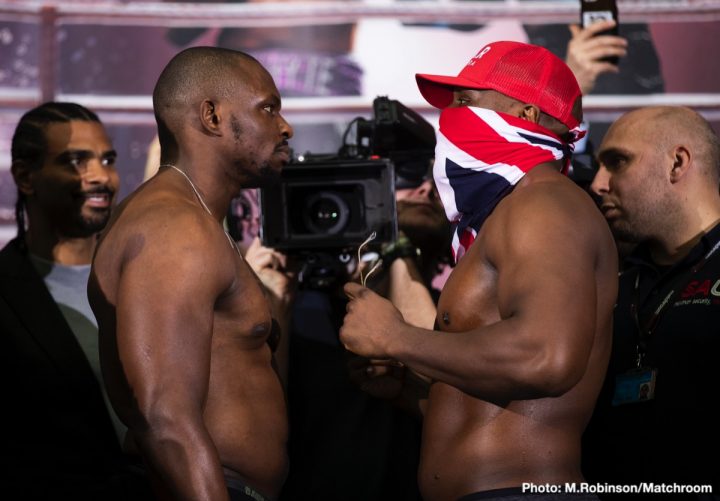 Image: Dillian Whyte vs. Dereck Chisora II - Official Weigh-In Results