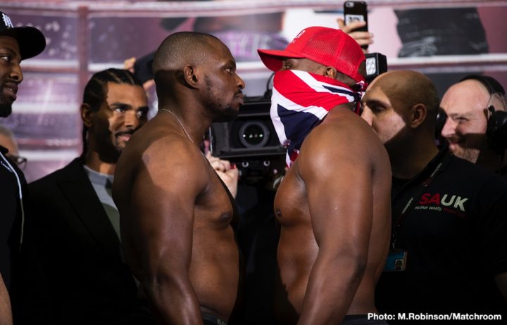 Image: Dillian Whyte vs. Dereck Chisora II - Official Weigh-In Results
