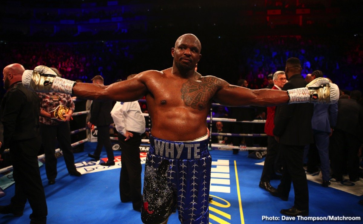 Image: Whyte wants WBC to force Fury to fight him next in 2020