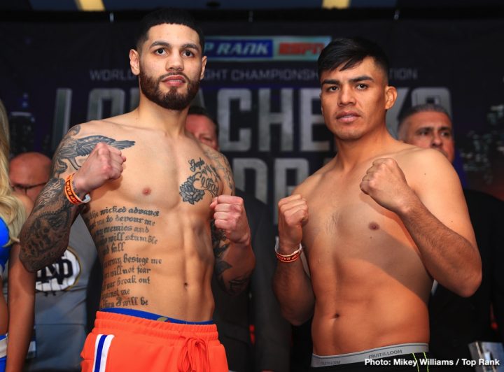 Image: PHOTOS: Lomachenko v Pedraza, Lopez v Menard, Isaac Dogboe Weigh In Results