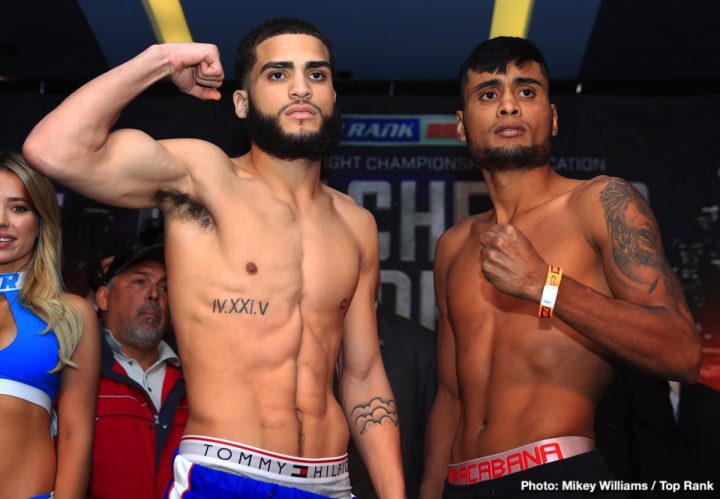 Image: PHOTOS: Lomachenko v Pedraza, Lopez v Menard, Isaac Dogboe Weigh In Results