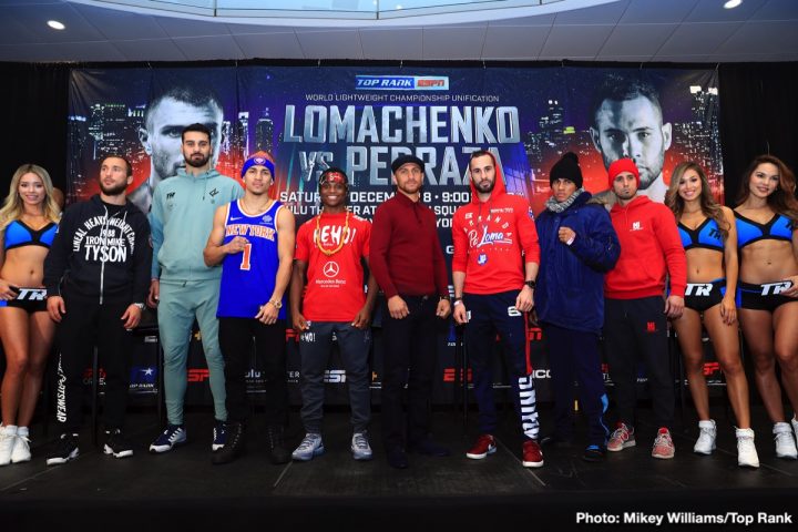 Image: PHOTOS: Lomachenko v Pedraza, Lopez v Menard, Isaac Dogboe Weigh In Results