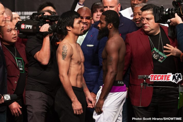 Image: Pacquiao, Broner official weights, videos & quotes