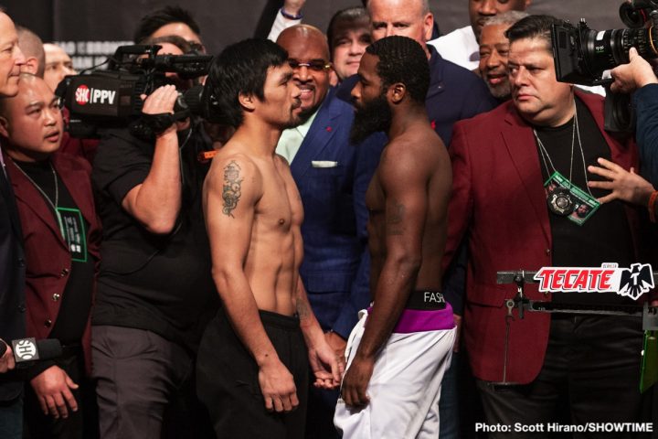 Image: Manny Pacquiao vs. Adrien Broner - weigh-in results