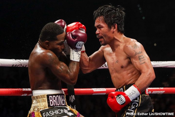 Image: Manny Pacquiao decisions Adrien Broner - RESULTS