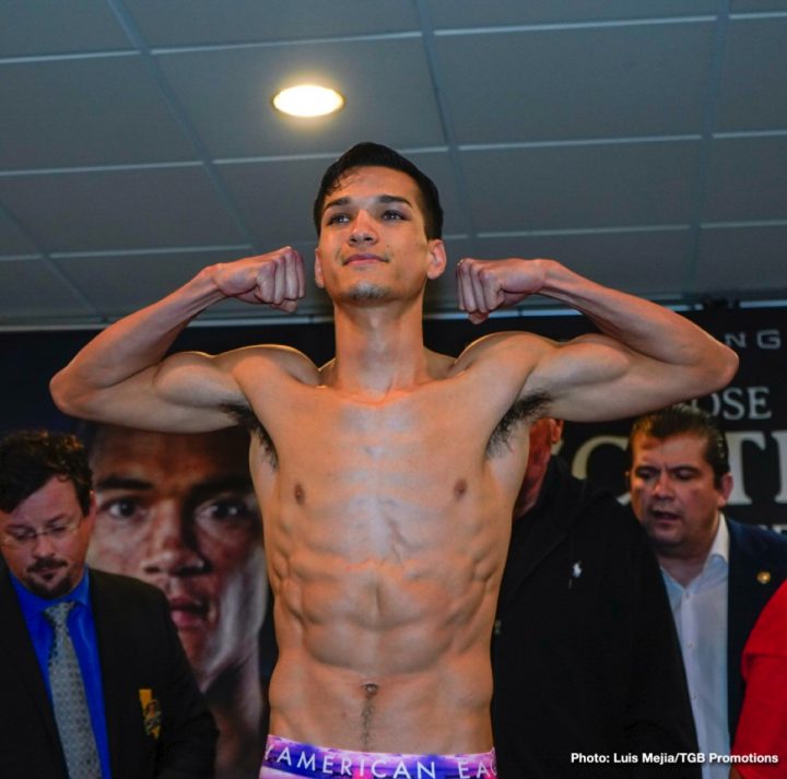 Image: Jose Uzcategui vs. Caleb Plant - Weigh-in results