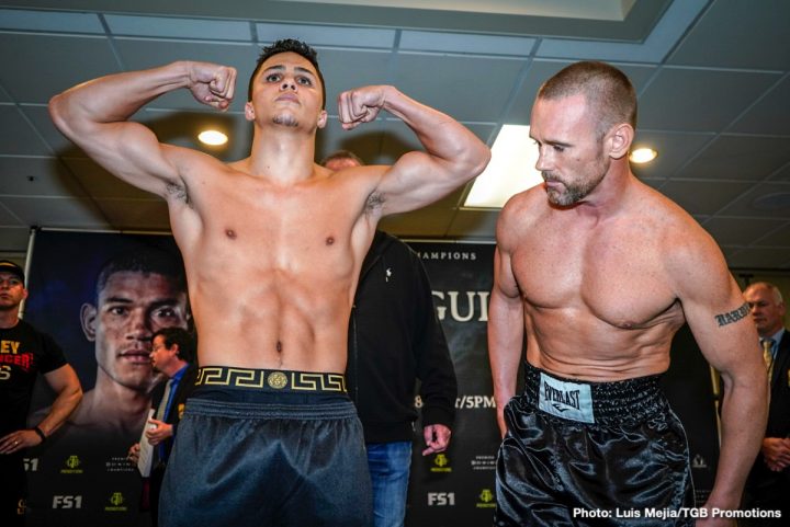 Image: Jose Uzcategui vs. Caleb Plant - Weigh-in results