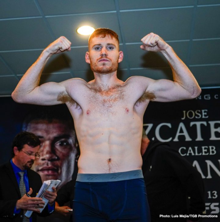 Image: Jose Uzcategui vs. Caleb Plant - Weigh-in results