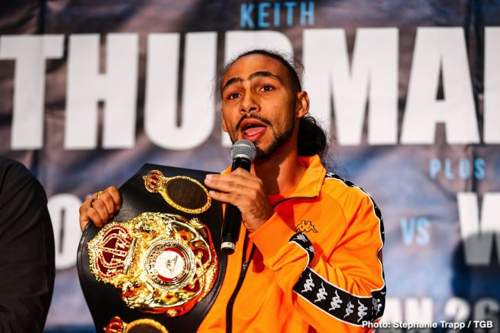 Image: Keith Thurman: "I don't owe them [fans] nothing"