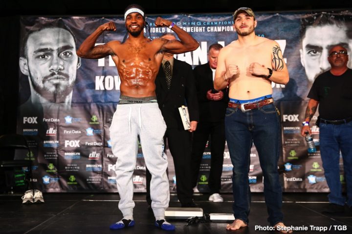 Image: Keith Thurman vs. Josesito Lopez - weigh-in results