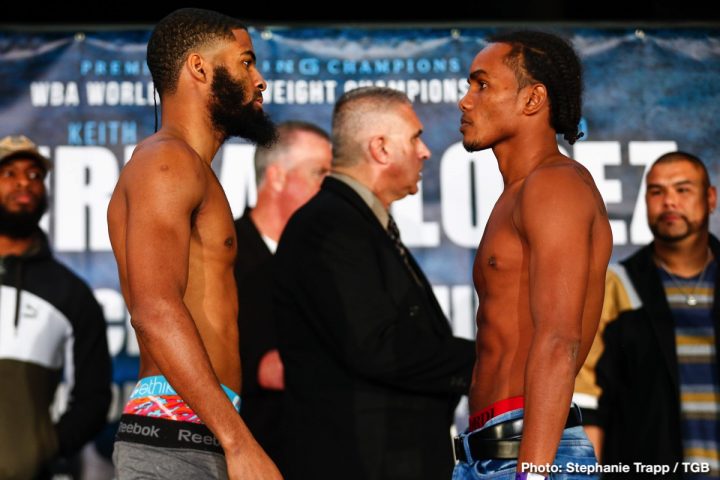 Image: Thurman vs. Lopez official weights & photos