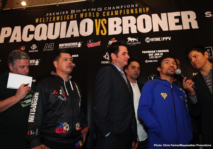 Image: Manny Pacquiao & Adrien Broner make grand arrival at MGM Grand in Las Vegas, NV