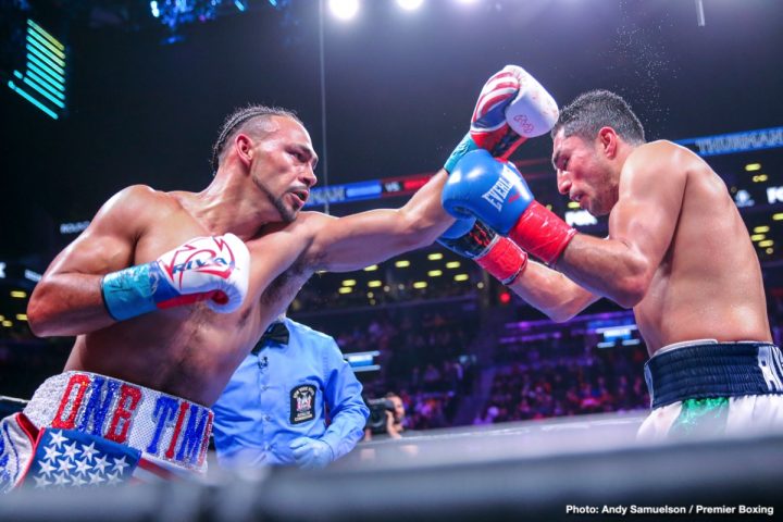 Keith Thurman, Manny Pacquiao boxing photo