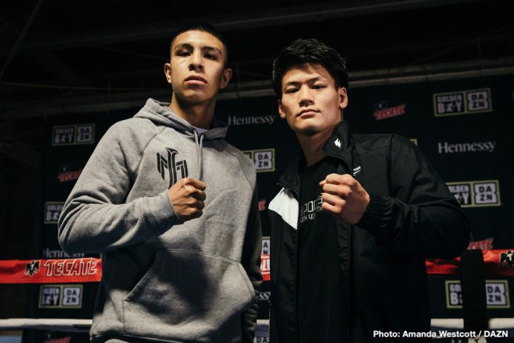 Image: Jaime Munguia vs. Takeshi Inoue - Houston media workout quotes & photos