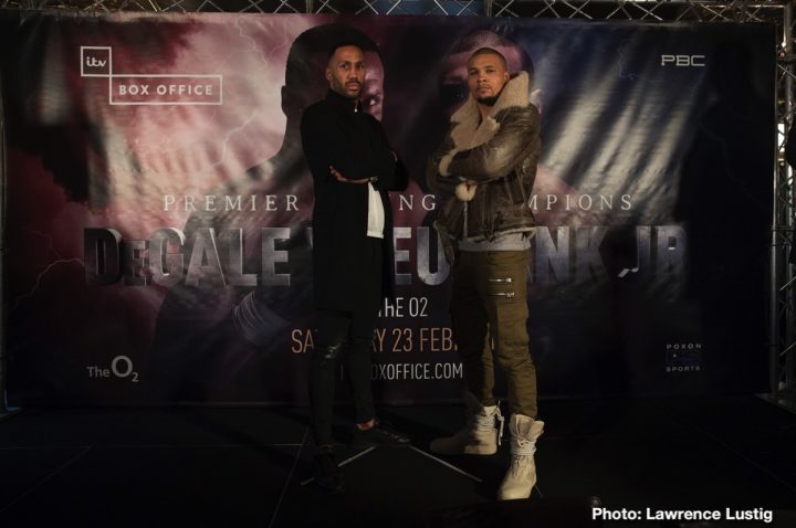 Image: Degale vs Eubank Jr on February 23 - ITV Box Office