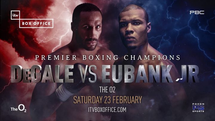 Image: Degale vs Eubank Jr on February 23 - ITV Box Office