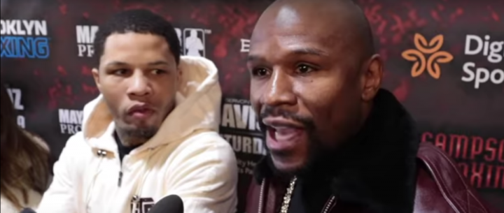Image: Mayweather loses temper on rematching Pacquiao & Gervonta facing Lomachenko