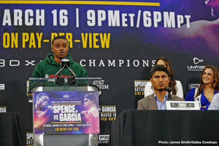 Image: Errol Spence: I hope Mikey Garcia tries to knock me out