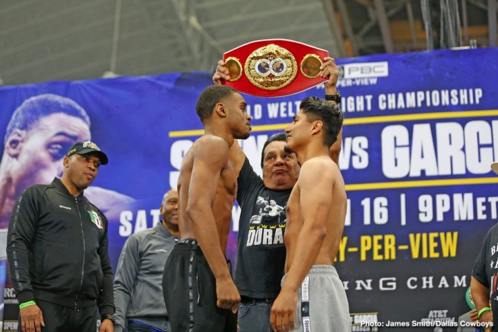Image: WATCH: Spence Jr. - Garcia Weigh In - Live Stream