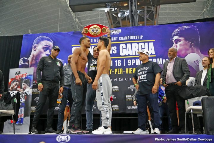 Image: Errol Spence Jr. vs. Mikey Garcia - weigh-in results