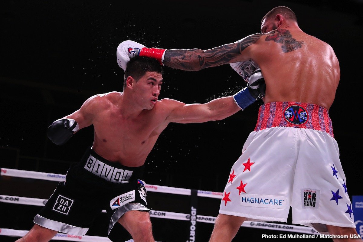 Image: Canelo Alvarez draining Dmitry Bivol, using catchweight