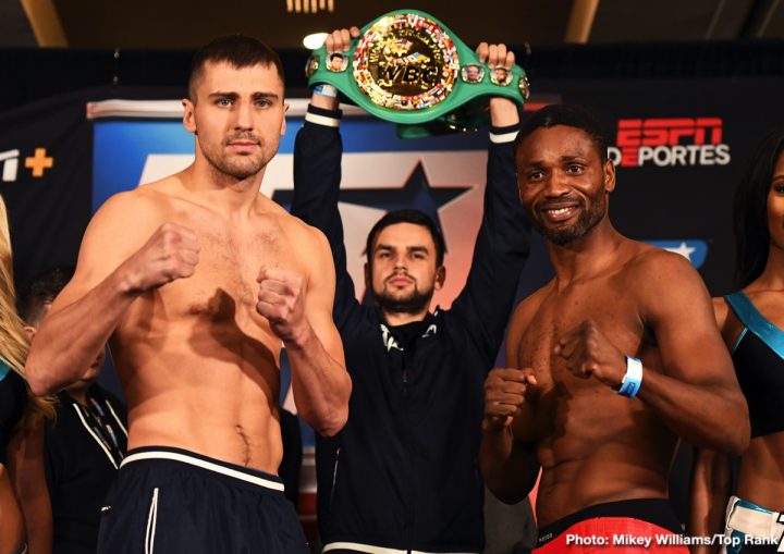 Image: Oleksandr Gvozdyk vs. Doudou Ngumbu - official weights