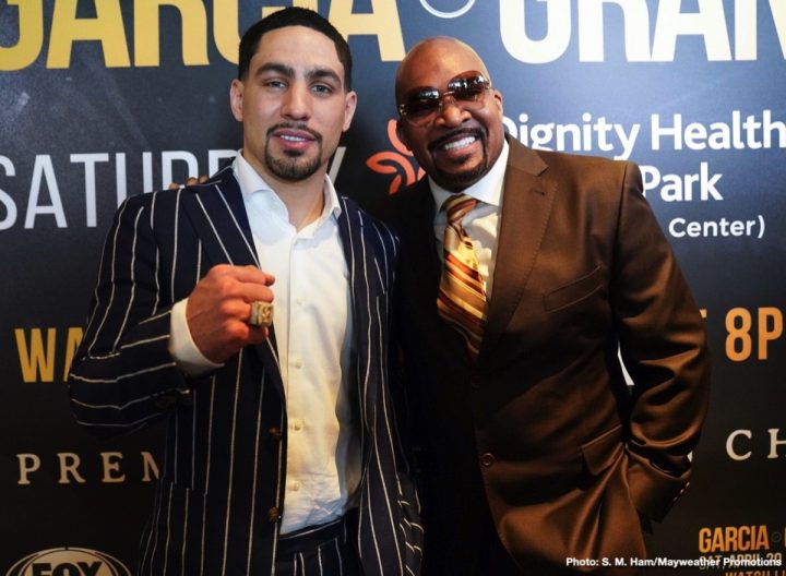 Image: Danny Garcia reacts to Spence's win over Garcia